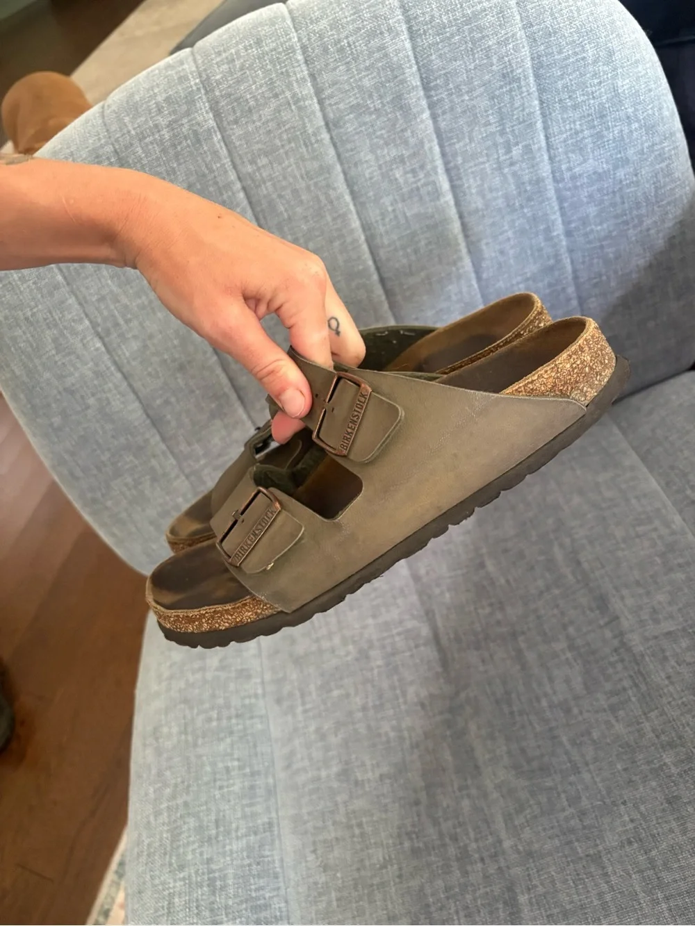 Birkenstock Two-Strap Sandals in Brown